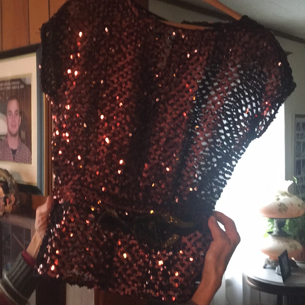 Vintage sequin shirt